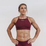 ノブル ハイネック スポーツブラ（プラッシュヘザー） ワインヘザー