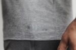 ノブル メンズ Vネック Tシャツ グレー - 画像 (3)