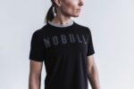 ノブルウィメンズボクシーティーブラック.