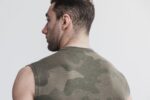 ノーブル メンズ ノースリーブ Tシャツ (カモ) アーミー - 画像 (2)