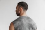 ノーブル メンズ ノースリーブ Tシャツ (カモ) グレー - 画像 (2)