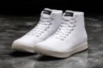 ノーブル メンズ ハイトップ キャンバス トレーナー ホワイト アイボリー - 画像 (4)