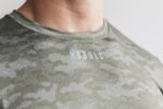 ノーブル メンズ ライトウェイト テクスチャード Tシャツ (カモ) アーミー - 画像 (3)