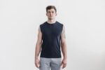 ノーブル メンズ ライトウェイト ノースリーブ Tシャツ インク - 画像 (3)