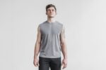 ノーブル メンズ ライトウェイト ノースリーブ Tシャツ ダーク - 画像 (3)