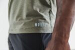 ノーブル メンズ Vネック Tシャツ アーミー - 画像 (3)