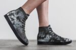 ノーブル レディース ハイトップ キャンバス トレーナー ダーク クラウド タイダイ - 画像 (3)