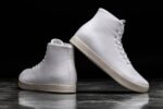 ノーブル レディース ハイトップ キャンバス トレーナー ホワイト アイボリー - 画像 (6)