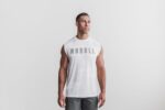 ノーブルメンズノースリーブTシャツ（迷彩）ホワイト - 画像 (3)