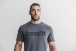 Nobull メンズ クロスフィット Tシャツ チャコール - 画像 (2)