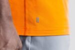 Nobull メンズ ノースリーブ Tシャツ (ネオン) オレンジ - 画像 (2)