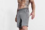 Nobull メンズ ライトウェイト ニット ショートパンツ 9" グレー - 画像 (3)