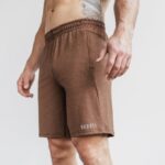 Nobull メンズ ライトウェイト ニット ショートパンツ 9インチ ブラウン