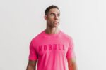 Nobull メンズ Tシャツ (ネオン) ピンク - 画像 (3)