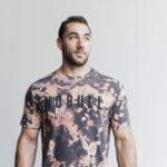 Nobull メンズ Tシャツ（タイダイ） タン＆ブラック