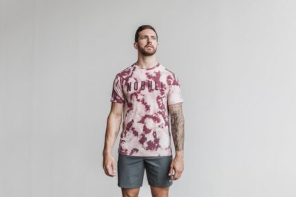 Nobull メンズ Tシャツ（絞り染め） ダスティ