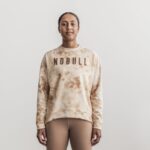 Nobull レディース クルー スウェットシャツ (絞り染め) アイボリー