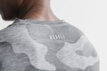 Nobull レディース クロスフィット ロングスリーブ Tシャツ (迷彩) グレー - 画像 (2)