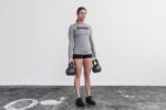 Nobull レディース クロスフィット ロングスリーブ Tシャツ グレー - 画像 (3)