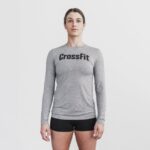 Nobull レディース クロスフィット ロングスリーブ Tシャツ グレー
