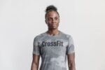 Nobull レディース クロスフィット Tシャツ (カモ) グレー - 画像 (3)