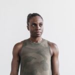 Nobull レディース ハイネック タンク (迷彩) アーミーグリーン迷彩