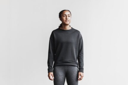 Nobull レディース パフォーマンス クルー スウェットシャツ ブラック