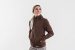 Nobull レディース パフォーマンス ジップアップ パーカー モカ - 画像 (2)