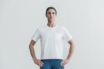 Nobull レディース ヘビーウェイト ポケット ボクシー Tシャツ ホワイト