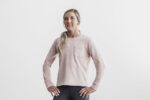 Nobull レディース ヘビーウェイト ロングスリーブ ポケット ボクシー Tシャツ ダスティ