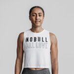 Nobull レディース マッスルタンク (オールラブ) ホワイト