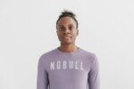 Nobull レディース ロングスリーブ Tシャツ ラベンダー