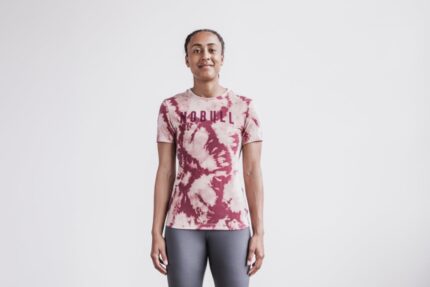 Nobull レディース Tシャツ (絞り染め) ダスティ
