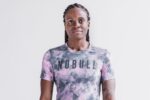 Nobull レディース Tシャツ（絞り染め） ピンク