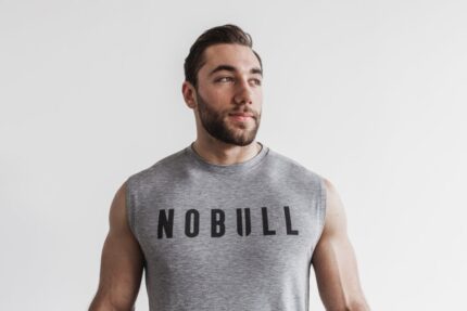 NobullメンズノースリーブTシャツ（定番カラー）グレー
