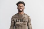 NobullメンズロングスリーブTシャツ（カモ）ロック