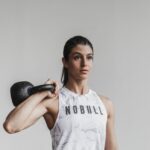 Nobullレディースハイネックタンク（バタフライ）グレー