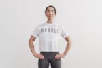 Nobullレディースボクシーティー（カモ）ホワイト