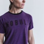 NobullレディースボクシーTシャツパープル