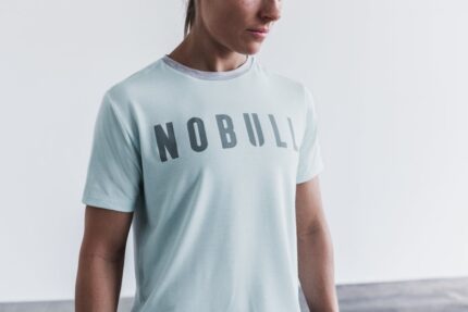 NobullレディースボクシーTシャツブルー