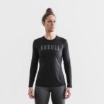 NobullレディースロングスリーブTシャツブラック
