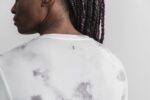 NobullレディースロングスリーブTシャツ（ディップダイ）ホワイト＆クラウド - 画像 (2)